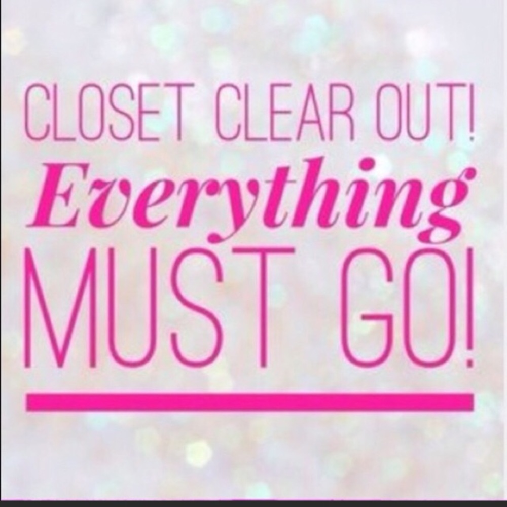 Closet closing, make an offer everything must go!